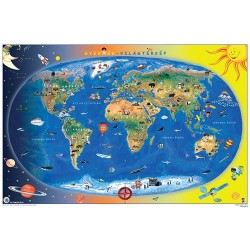Könyöklő Stiefel 66x45 cm Föld országai/Gyermek világtérkép