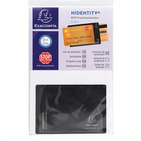 Bankkártyatartó Exacompta Hidentity 8.5x6 cm biztonsági fekete