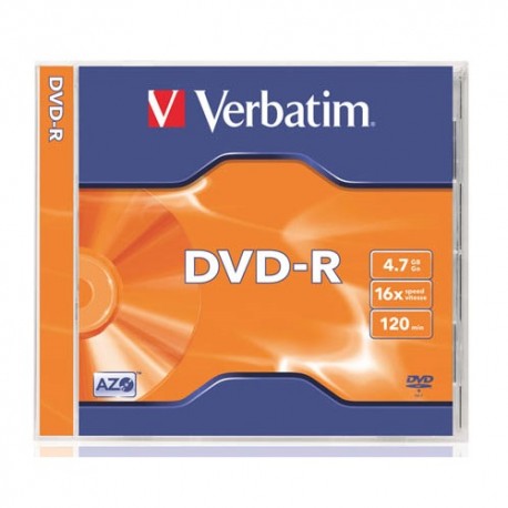 DVD-R Verbatim 4.7 GB írható 16x normál tok