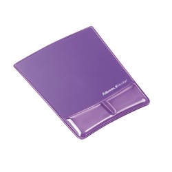 Egéralátét Fellowes Health-V Crystal csuklótámasszal lila