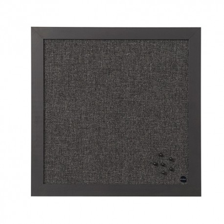 Üzenőtábla Bi-Office Black Shadow tűzhető felülettel textil 45x45 cm szürke
