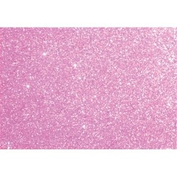 Kreatív dekorgumilap 20x30 cm 2 mm glitteres rózsaszín