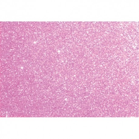 Kreatív dekorgumilap 20x30 cm 2 mm glitteres rózsaszín