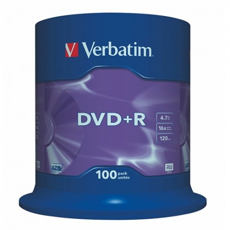 DVD-R Verbatim 4.7 GB 16x Azo 100 db hengeres tok