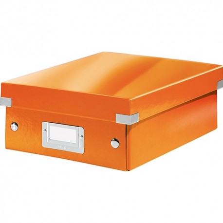 Rendszerező doboz Leitz CLICK&STORE S méret, narancs