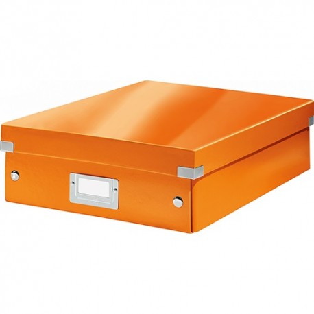 Rendszerező doboz Leitz CLICK&STORE M méret, narancs