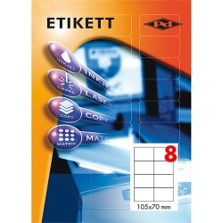 Etikett címke pd 105x70 mm 100 ív