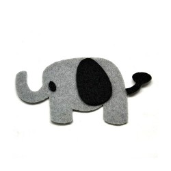 Kreatív filcfigura elefánt 6,5 cm