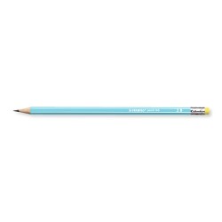 Grafitirón Stabilo pencil 160 radír véggel 2B kék test