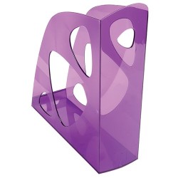 Iratpapucs műanyag Exacompta Ecomag A/4+ 7,7 cm gerinccel áttetsző lila