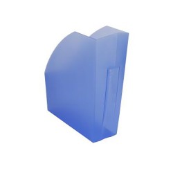 Iratpapucs műanyag Exacompta A/4+ 11 cm gerinccel áttetsző kék