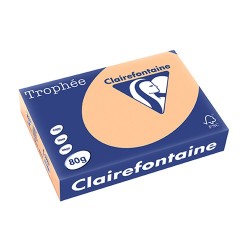 Másolópapír színes Clairefontaine Trophée A/4 80g pasztell sárgabarack 500 ív/csomag (1995)
