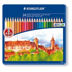 Színes ceruza Staedtler fémdobozos 24 db-os klt. Castle