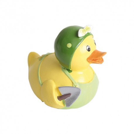 Ajándék figura kacsa fiú zöld/sárga 8 cm 2 féle ( polirezin )