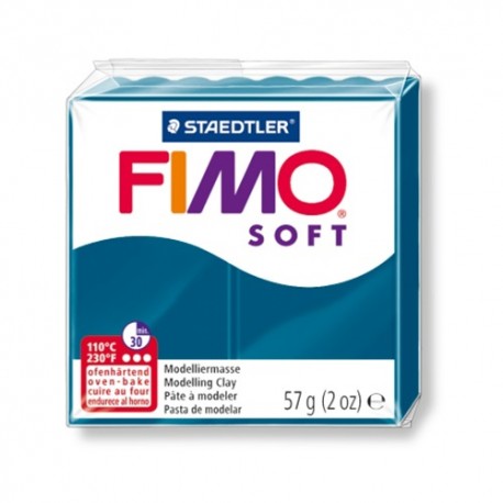 Kreatív kiégethető gyurma Fimo Soft 57g Kalipszó kék