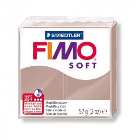 Kreatív kiégethető gyurma Fimo Soft 57g Barnásszürke
