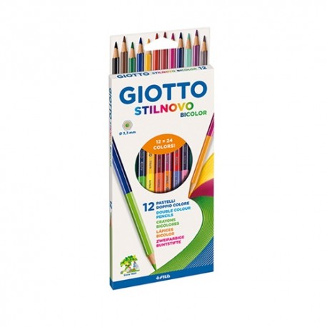 Pasztel Giotto kétvégű 12/24 db-os klt. bicolor