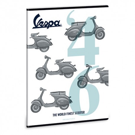 Füzet Ars Una nagyalakú extra kapcsos 40 lapos vonalas Vespa 1946 (880) 18