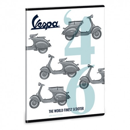 Füzet Ars Una kisalakú extra kapcsos 40 lapos vonalas Vespa 1946 (880) 18