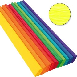 Krepp-papír 200x50 cm neon sárga