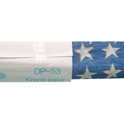 Krepp-papír 200x50 cm csillagos