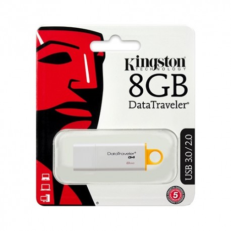 Pendrive Kingston 8GB, DTI G 4 USB 3.0 sárga