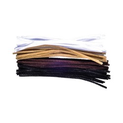 Kreatív Junior zseníliaszál vegyes sötét színek, 30cm, 25 db/csomag, 6 mm