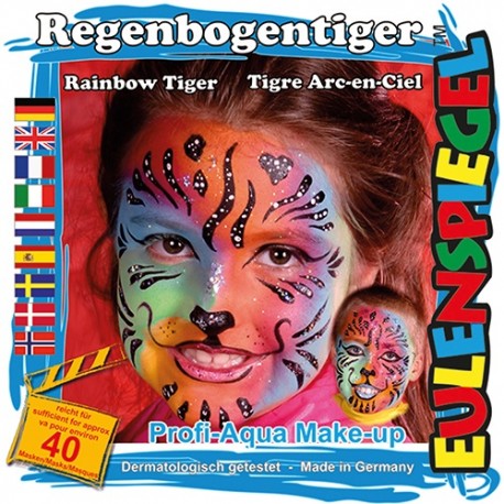 Kreatív arcfesték ES 4 db-os klt. szivárvány tigris