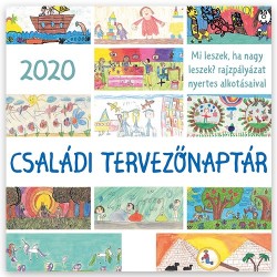 Naptár fali pd 30x30 cm Családi tervezőnaptár 2020