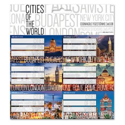 Füzetcímke Ars Una 3 x 6 db/csomag Cities of the World (932) 19