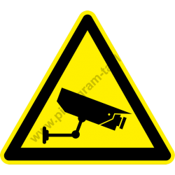 Biztonsági kamera figyelmeztető piktogram matrica