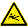 Csúszás veszély figyelmeztető piktogram matrica