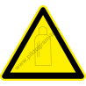 Gázpalack figyelmeztető piktogram matrica
