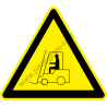 Munkagép közlekedés figyelmeztető piktogram matrica