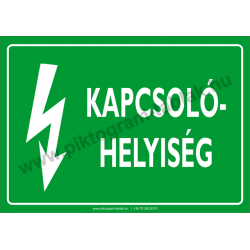 Kapcsoló helyiség villamossági piktogram tábla