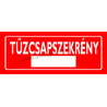 Tűzcsapszekrény piktogram tábla