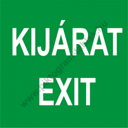 Utánvilágító kijárat - exit piktogram tábla