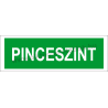 Utánvilágító pinceszint piktogram tábla