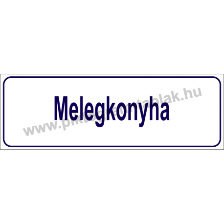 Melegkonyha HACCP tábla