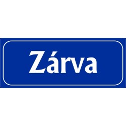 Zárva 25x10 cm