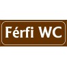 Férfi WC 25x10 cm