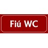 Fiú WC 25x10 cm