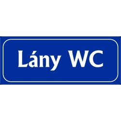 Lány wc 25x10 cm