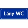 Lány wc 25x10 cm