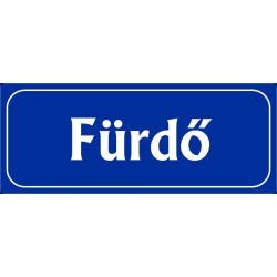 Fürdő 25x10 cm