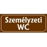 Személyzeti wc 25x10 cm