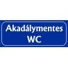 Akadálymentes wc 25x10 cm