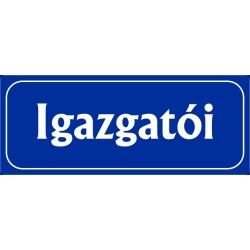 Igazgatói 25x10 cm