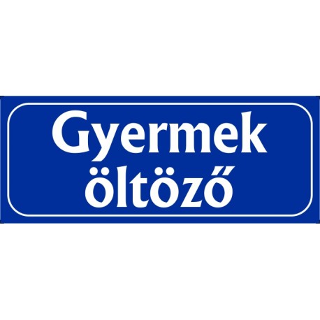 Gyermek öltöző 25x10 cm