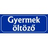 Gyermek öltöző 25x10 cm